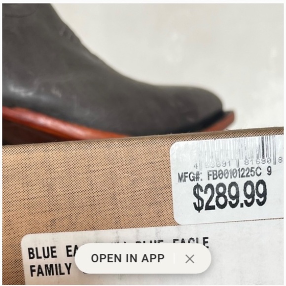 NEW Fenoglio Women’s Blue Eagle Gray Leather Cowboy Boots - Picture 5 of 7